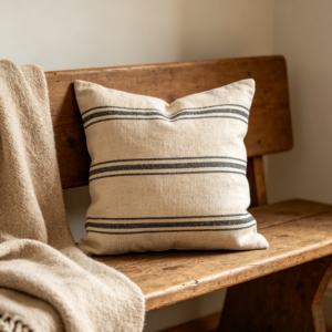 Farmhouse Stripe Pillow Cover
