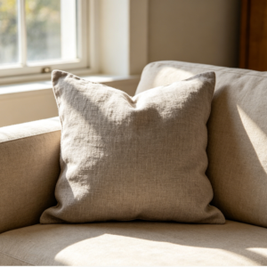 Textured Linen Blend Pillow Cover